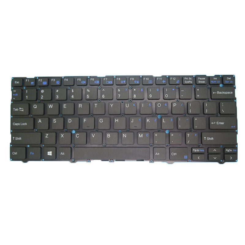 NO Backlit Keyboard For CLEVO L140MU CVM19C5300-430 6-80-L1403-010-1 English US
