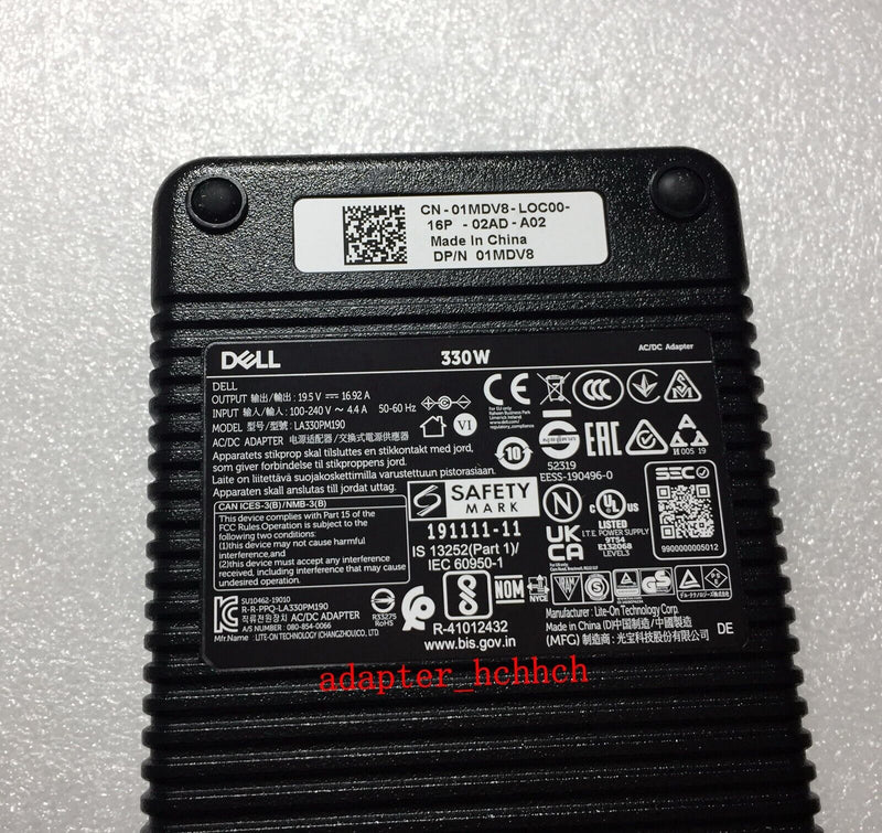 New Original Dell 19.62A Adapter for Dell Alienware X17 R1 LA330PM190 DA330PM190