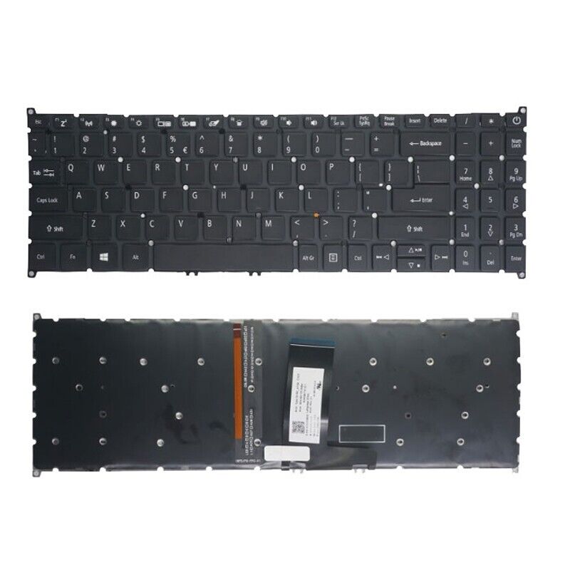 Laptop Keyboard For ACER Aspire 5 A515-52G With Backlit United States US Black