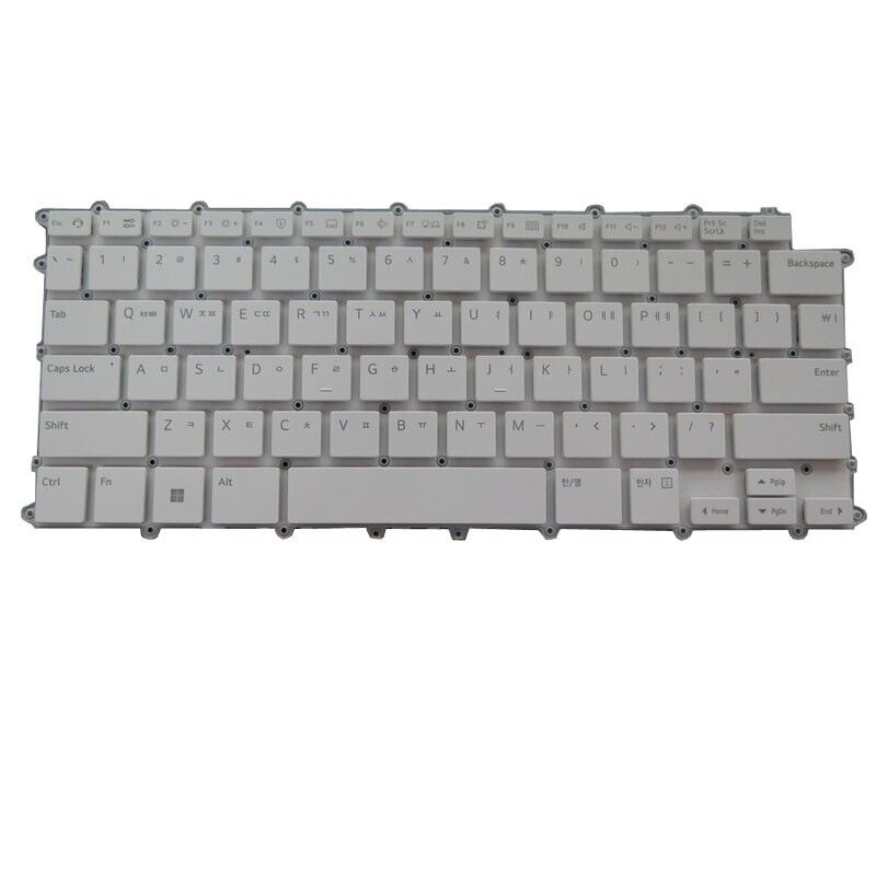 White Laptop Backlit Keyboard For LG KT0120B7ES03KRA00 AEW74231101 Korean KR