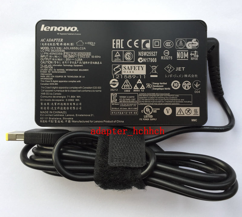 @Original Lenovo Yoga 2 Pro 59428040,ADLX65SLC2A,ADLX65SDC2A 65W Slim AC Adapter