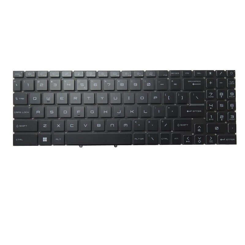 RGB Backlit US Keyboard For MSI GL76 NSK-FG0BBN 1D 9Z.NK1BN.B1D S1N3EUS243D10
