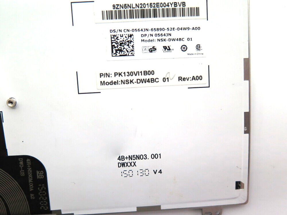 0564JN 564JN Backlit US Keyboard For DELL Latitude E6520 M4800 M6800 English New