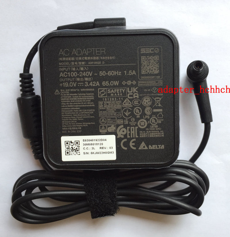New Original MSI 19V 3.42A AC Adapter&Cord for MSI Modern 14 C12M-033 ADP-65GD D
