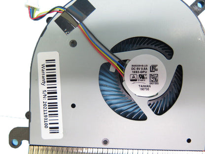 4PIN CPU GPU FAN&Heatsink For MSI P15 P14 BS5005HS-U3J U3I U3J 16S1-CPU 16S3-GPU