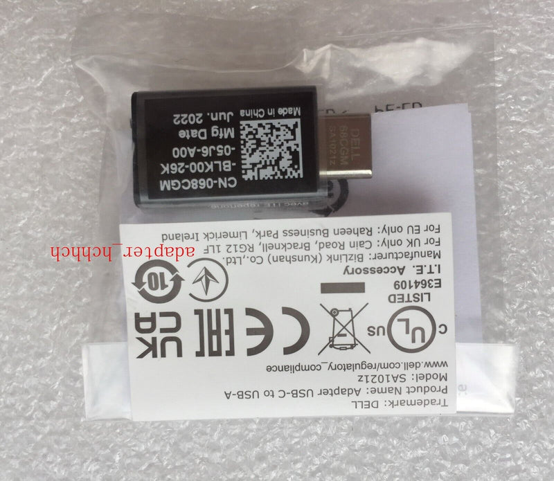 New Original Dell USB-C to USB-A Adapter SA1021z 68CGM 068CGM