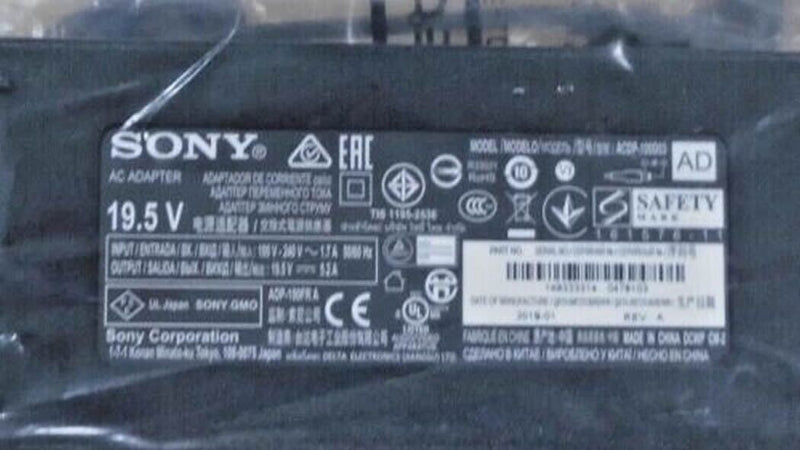 New Original OEM Sony KD-43X7055,KD-43X7056 TV ACDP-100D03 19.5V 5.2A AC Adapter