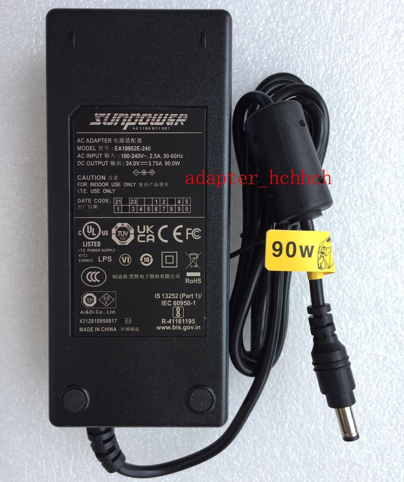New Original 24V 3.75A AC Adapter for TSC TTP-245 Thermal Number Plate Printer
