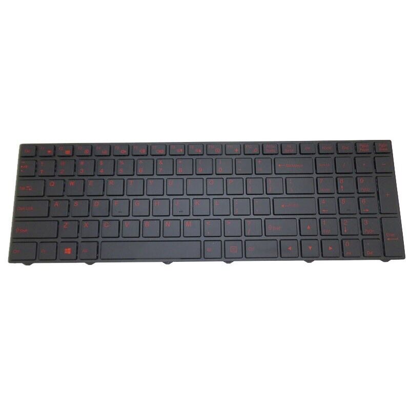 Backlit Keyboard For CLEVO N250 CVM15F23USJ4301 6-80-N2500-011-1H English US Red
