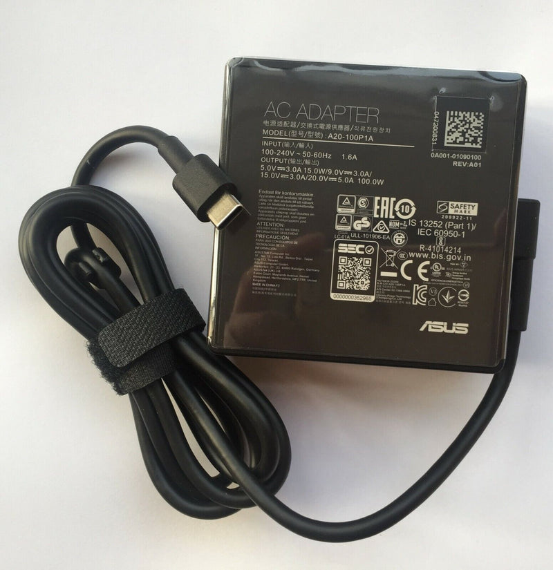 Original Asus 100W Type-C Adapter for ASUS ROG Flow X13 GV301QH-DS96 A20-100P1A@