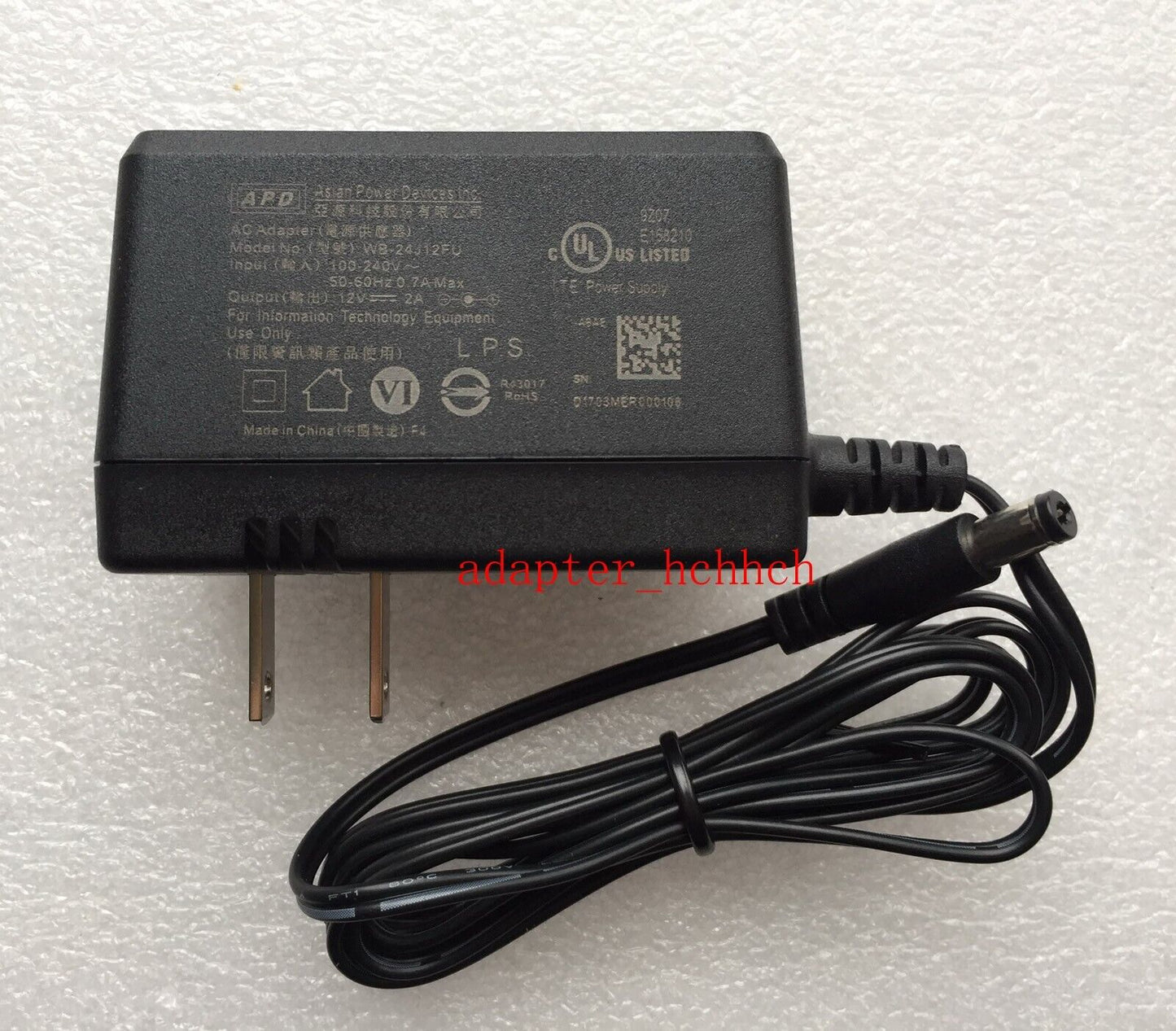 New Original APD 12V Adapter For Hikvision DS-7108HQHi-f1/n hik vision recorder@
