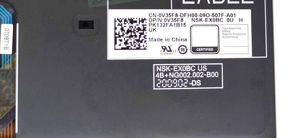 UK Keyboard For DELL Latitude 5500 5501 5510 5511 3540 3541 3550 3551 0V35F8 New