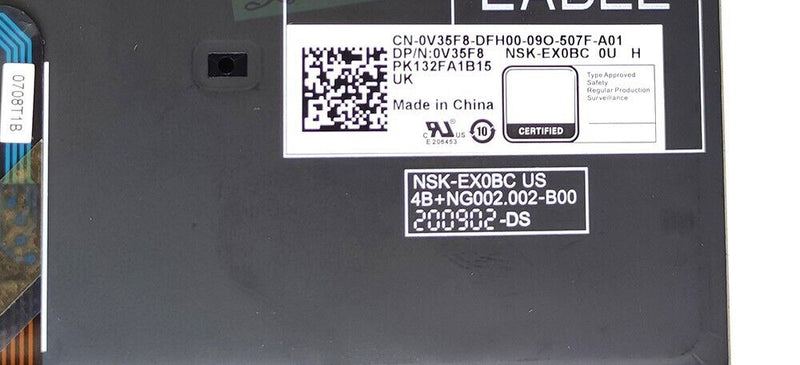 UK Keyboard For DELL Latitude 5500 5501 5510 5511 3540 3541 3550 3551 0V35F8 New
