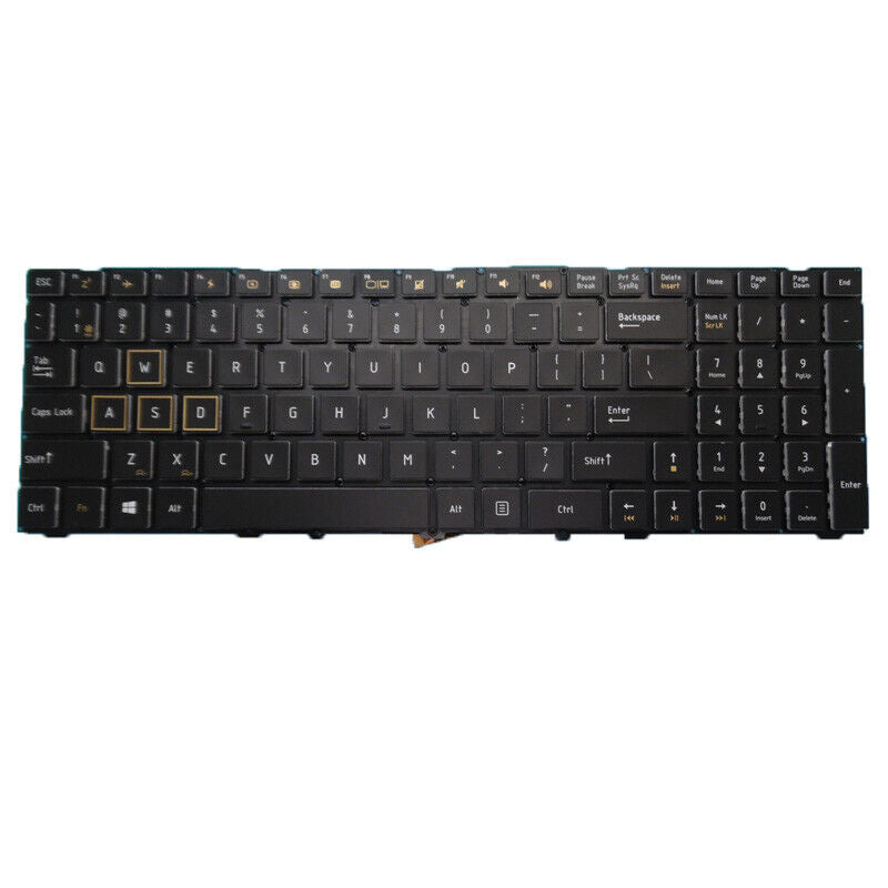 RGB Backlit US Keyboard For Gigabyte SabrePRO 15 / SabrePRO 15-W8 /15-W English