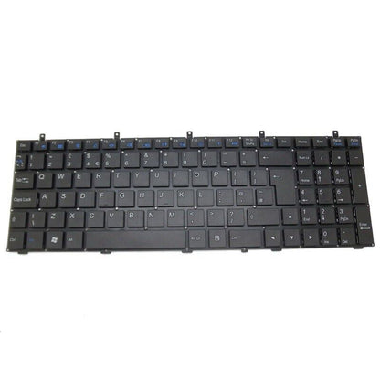 UK Keyboard For CLEVO W550EU W550EU1 MP-12C96GB-4303W 6-80-W55S0-190-1 No Frame