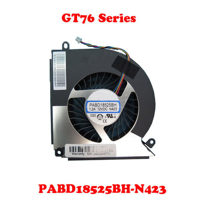 MS-17H1 4PIN CPU GPU FAN For MSI GT76 PABD18525BH-N423 PABD18525BH N424 N423