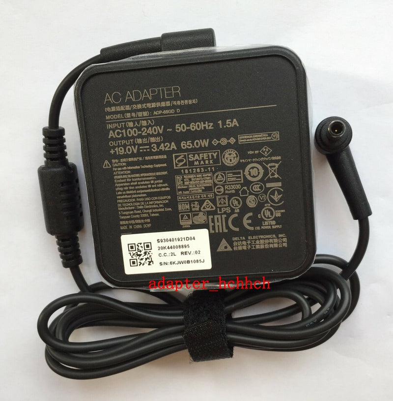 New Original OEM MSI Summit B14 A11MOT ADP-65GD D 65W 19V 3.42A AC Adapter&Cord@