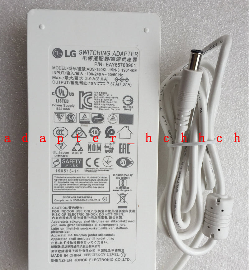 Original LG UltraGear LCD Monitor ADS-150KL-19N-3 190140E EAY65768901 AC Adapter