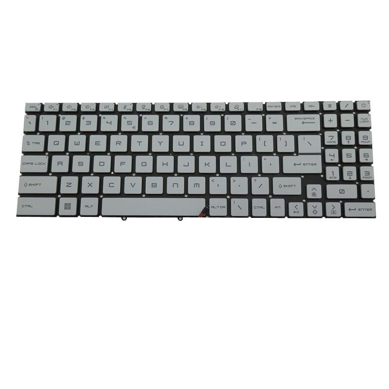 Backlit Keyboard For MSI Sword 15-A12U A12UC A12UD A12UE A12UG English No Frame