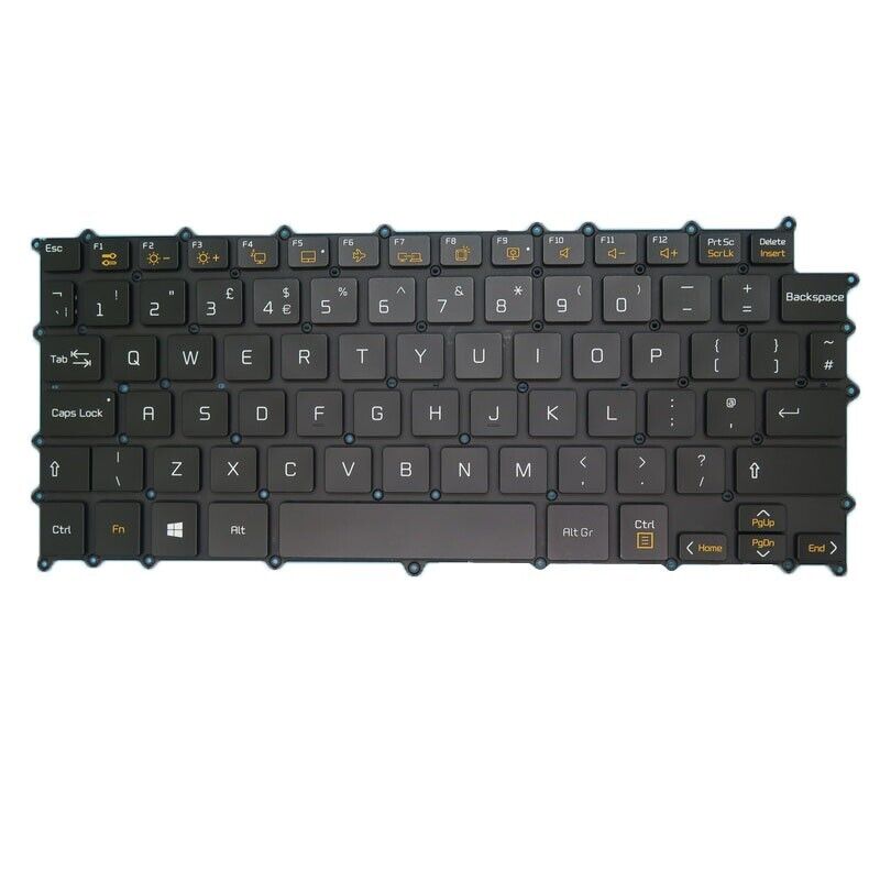 Backlit UK Keyboard For LG 13Z980 13ZD980 LG13Z98 14Z980 14ZD980 LG14Z98 Black