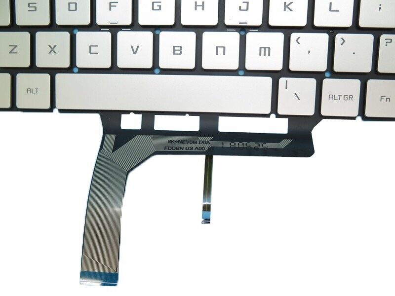 Silver Backlit Keyboard For MSI GS65 GF63 PS42 WS65 WP65 MS-14B1 MS-16Q4 English