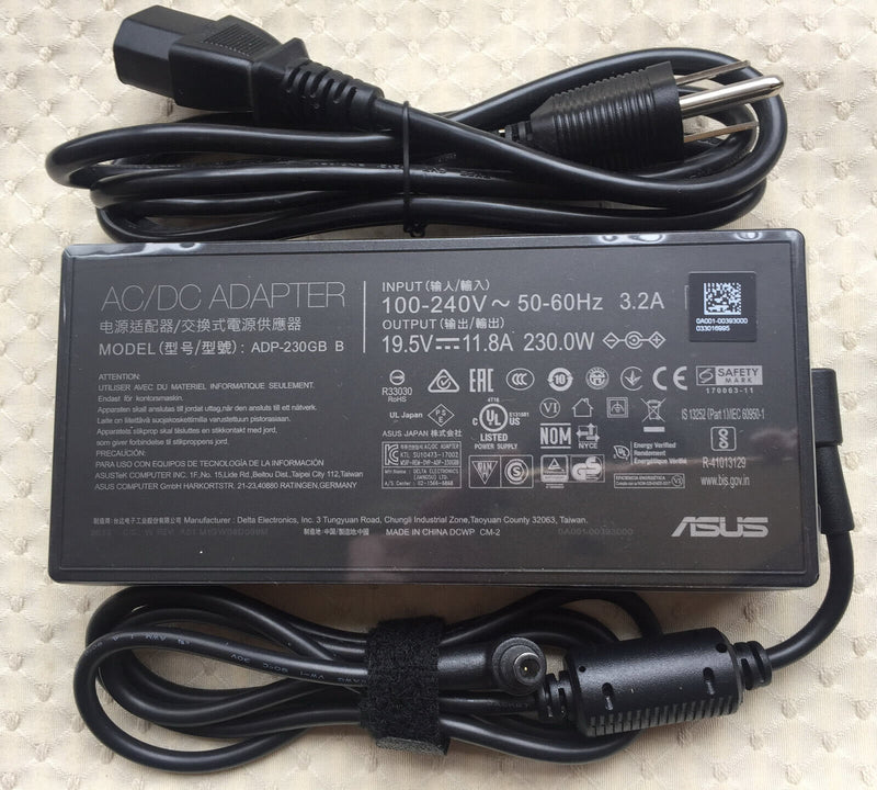 Original ASUS ROG Strix SCAR G732LV-EV042TS ADP-230GB BW 230W AC/DC Adapter&Cord