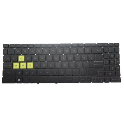 English Spectrum Backlit Keyboard For MSI Crosshair 15 R6E B12UEZ B12UGZ 15.6'
