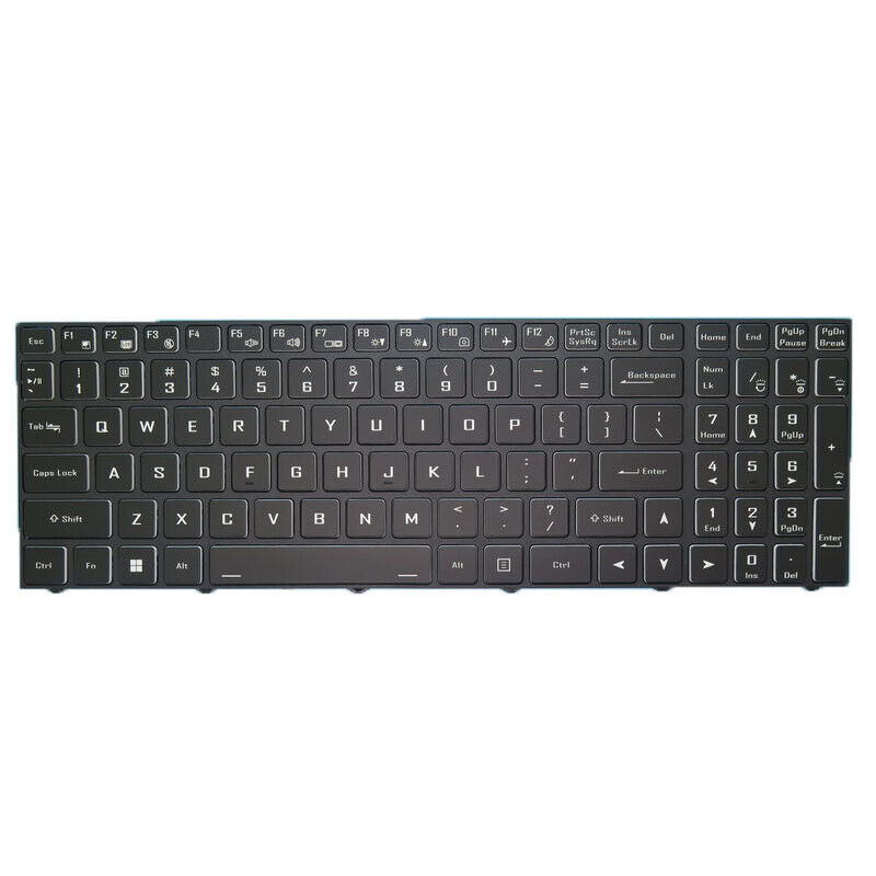 No Backlit Keyboard For CLEVO (PC50DC PC51DC PC50DD2 PC50DF1 PC50DN2 PC51DD2)-D