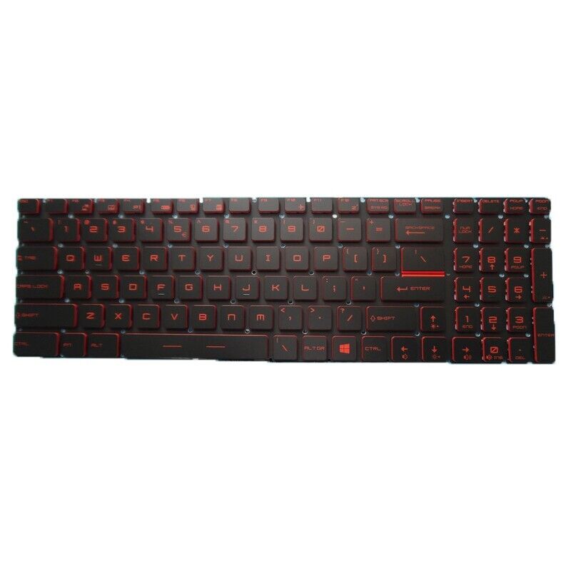 Laptop Red Backlit MS17FK Keyboard For MSI Bravo 17 / 17 A4DDR MS-17FK English