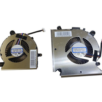 CPU GPU FAN For MSI GF65 N413 N433 PABD08008SH-N413 PAAD06015SL-N433 MS-16W1