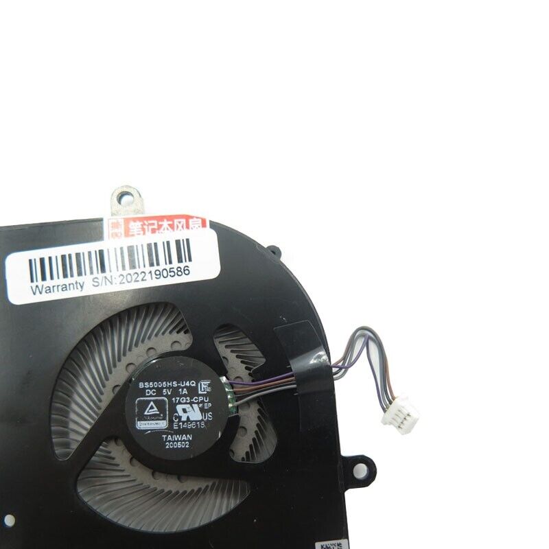 4PIN CPU FAN For MSI GS76 Stealth 11UE 11UG 11UH MS-17M1 MS17M1 WS76 11UK 11UM