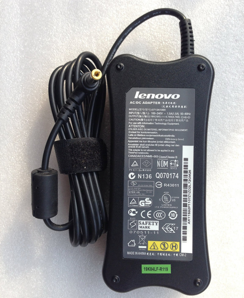 Original Lenovo IdeaPad ADP-90RH B,PA-1900-52LC,0713A1990 19V 4.74A AC Adapter@@