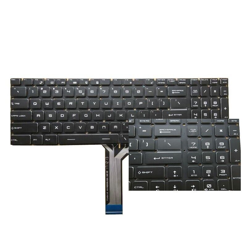 Laptop Backlit MS17FK Keyboard For MSI Bravo 17 / 17 A4DDK MS-17FK English US