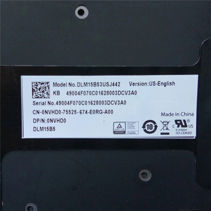 Backlit US Keyboard For DELL Chromebook 7310 0NVHD0 NVHD0 English NSK-LX0BW New