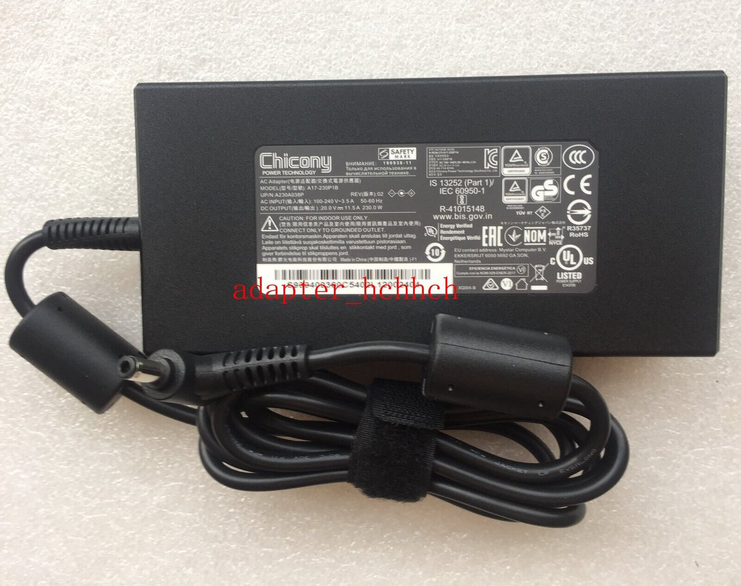 New Original Captiva Highend Gaming I74/i5-13500H/RTX 4070 230W 20V Adapter&Cord