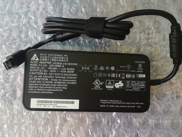 New Original MSI GE76 Raider 10UH-274 ADP-280BB B Delta 280W 20V AC/DC Adapter@@
