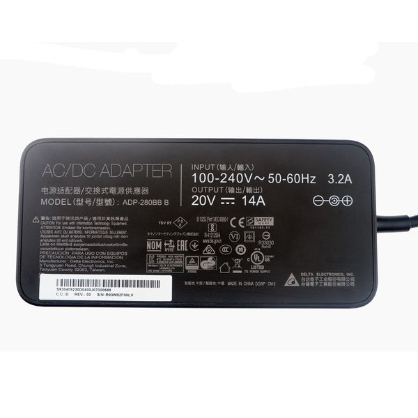 New Original MSI GE75 Raider 8SF-060FR ADP-280BB B Delta 280W 20V 14A AC Adapter