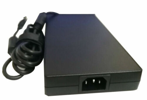 Close-up of Lenovo 300W charger square tip yellow connector for Legion 7 Gen 6