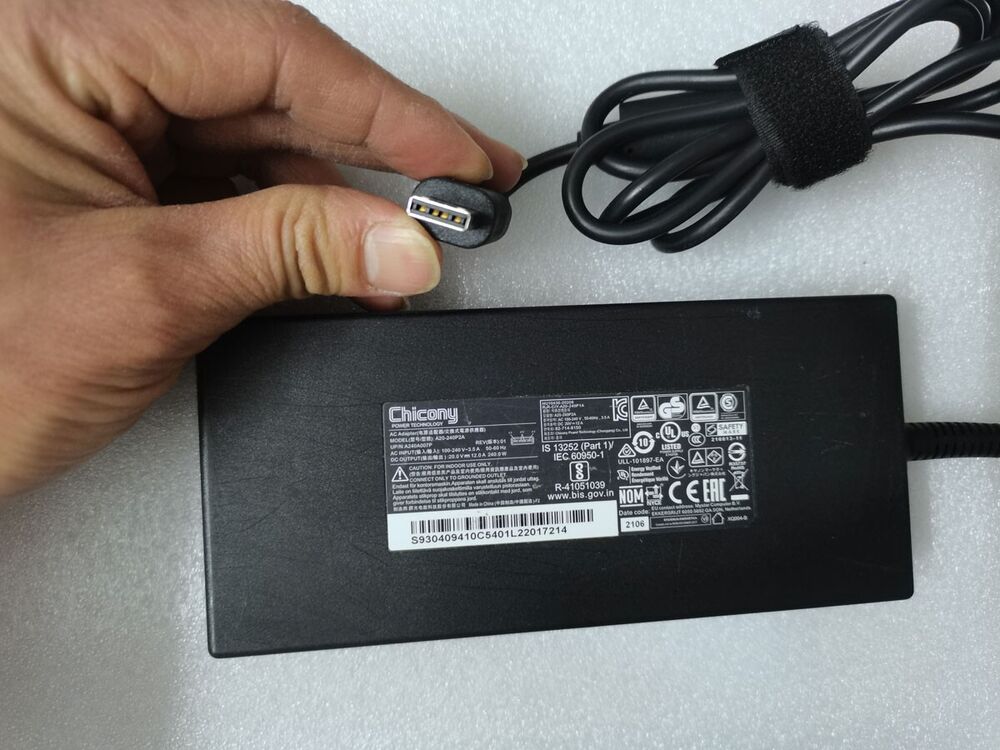 Original 20V 12A A20-240P2A For MSI Creator Z17 A12UHST-052 Slim 240W AC Adapter