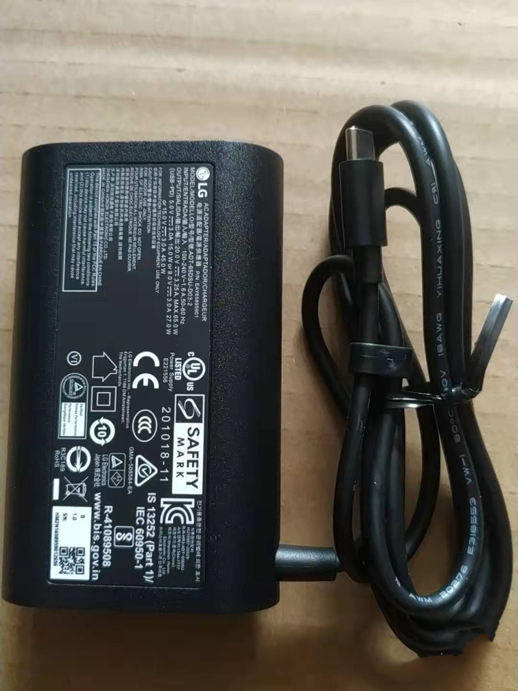 New Original LG 65W USB-C AC Adapter for LG gram 14T90P-K.AAB9U1 ADT-65DSU-D03-2