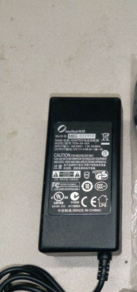 New Original 12V 4A AC Adapter for Acer Nitro XZ320Q 31.5" Curved Gaming Monitor