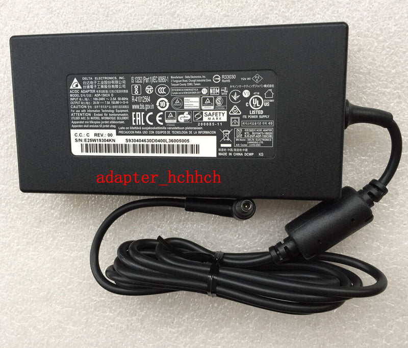 New Original MSI Pulse GL76 11UCK ADP-150CH D Delta 150W 20V AC Adapter@