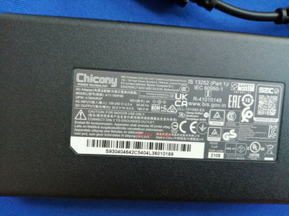 New Original Chicony 180W 20V Adapter for MSI Crosshair 17 A11UEK-066 A17-180P4B