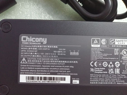 Original MSI Raider GE78 i9 13980HX RTX4090 19.5V 16.9A 330W A20-330P1A Adapter