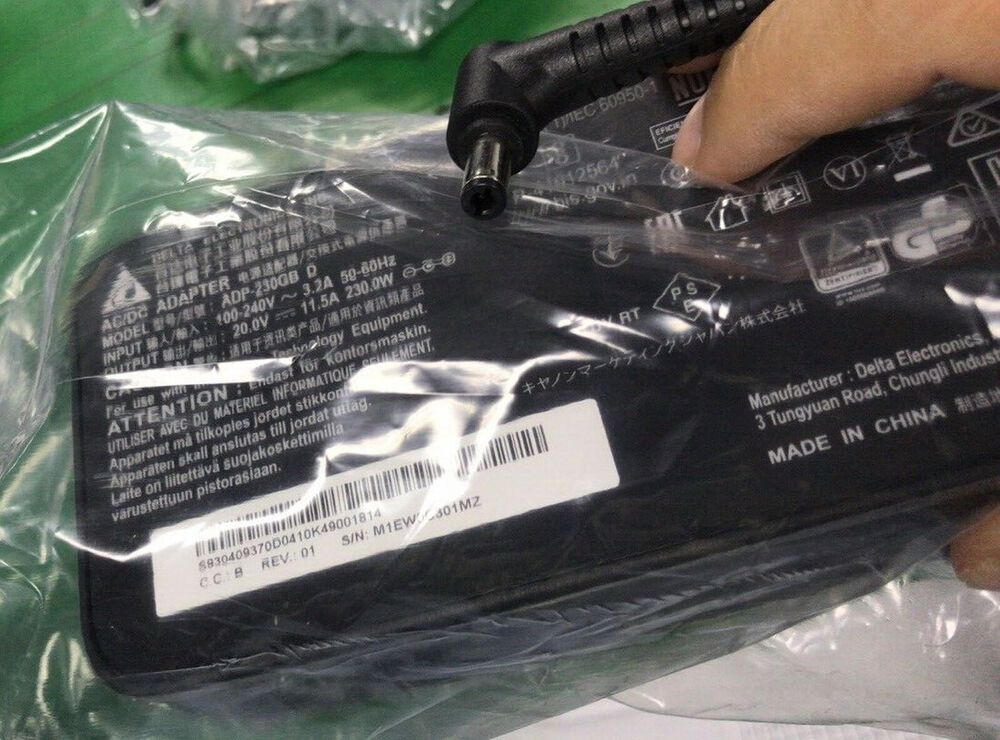 New Original MSI GS66 Stealth 10SGS-036US ADP-230GB D 230W 20V Delta AC Adapter