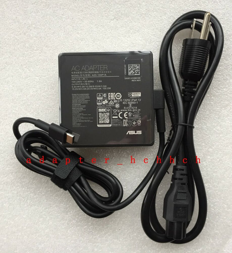 New Original Asus 100W Type-C Cord/Charger ROG Flow X13 GV301QH-DS96 A20-100P1A@