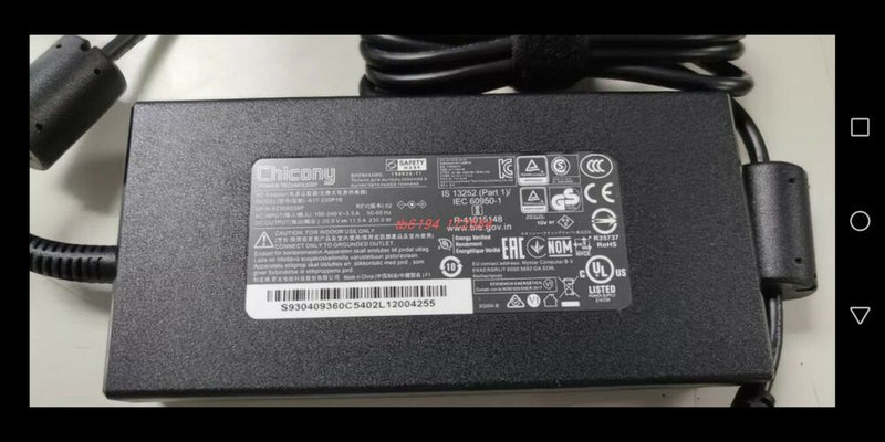 New Original MSI 230W 20V AC Adapter&Cord for MSI WS66 11UKT-257AU Gaming Laptop