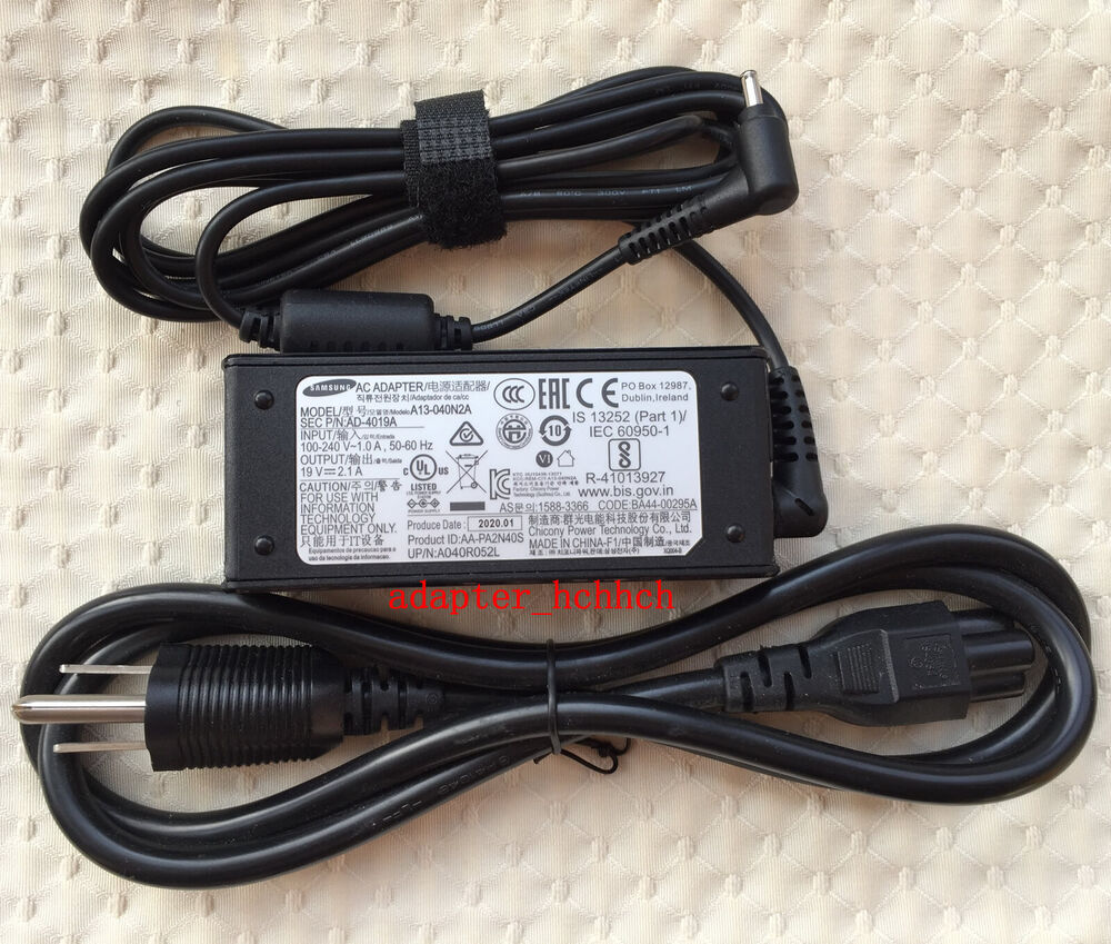 New Original Samsung Flex Alpha NP730QCJ-K02US A13-040N2A 19V 2.1A AC/DC Adapter
