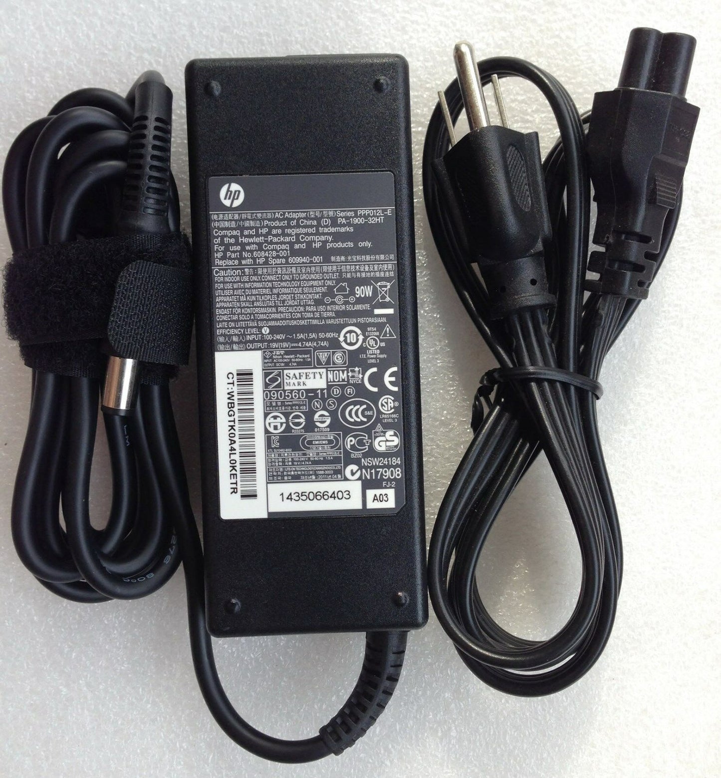@Original Genuine OEM 90W 19V AC Adapter for HP ProBook 4530s/i7-2670QM Notebook