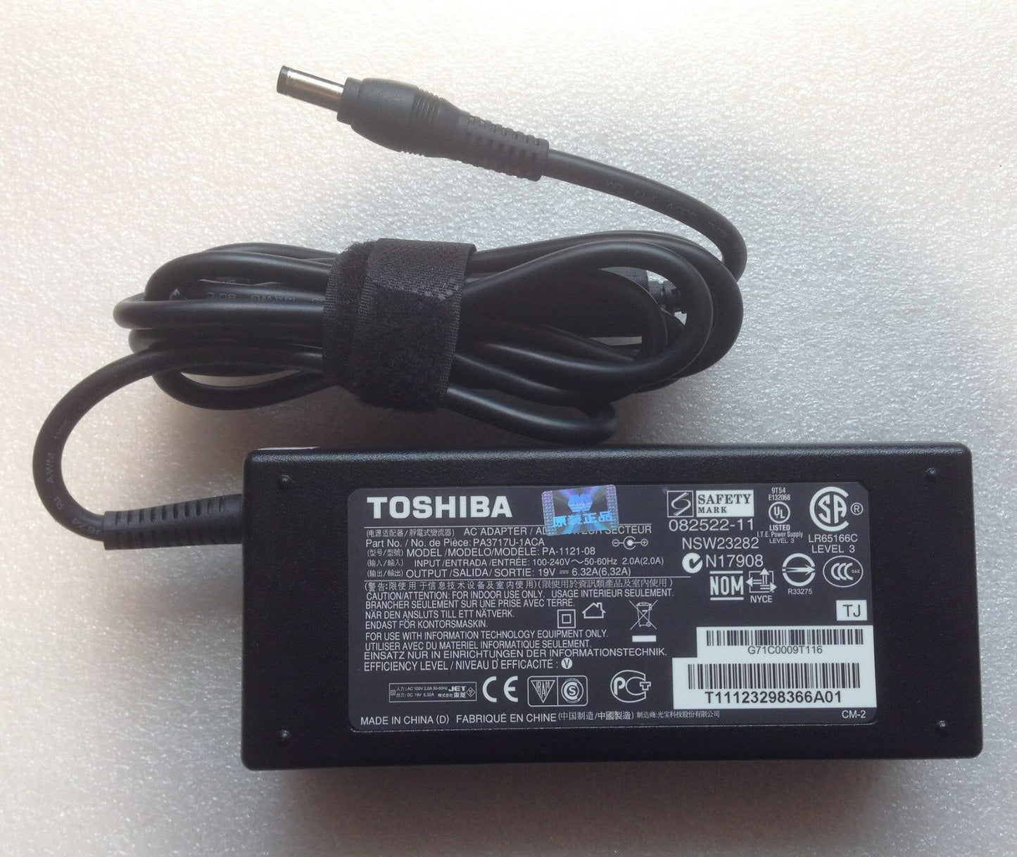 New Original OEM Toshiba 120W 19V AC Adapter for Satellite P750-BT4G22 Notebook